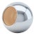 Mid-Century Modern Space Age Chrome Sphere Ashtray With Ceramic Lining For Sale
