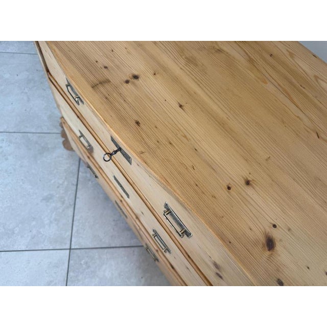 Wood Gründerzeit Louis Phillipe Chest of 3 ​​Drawers For Sale - Image 7 of 11