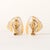 1980s 1980s Angela Cummings for Tiffany Striped Mother of Pearl 18k Gold Earrings, A Pair For Sale - Image 5 of 6
