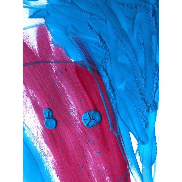 2020s Cassandra Auker Contemporary Painting Diptych on Paper “Turquoise and Coral” For Sale - Image 5 of 7