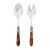 VIETRI Aladdin Antique Flatware Faux Tortoiseshell Salad Server Set - 2 Pieces For Sale - Image 10 of 10