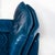Set of Vintage Blue Leather Armchair and Ottoman by Nicoletti Salotti for Avanti, Italy, 1980s For Sale - Image 16 of 18
