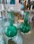 Vintage Murano Emerald Glass Bud Vases -A Pair For Sale - Image 9 of 13