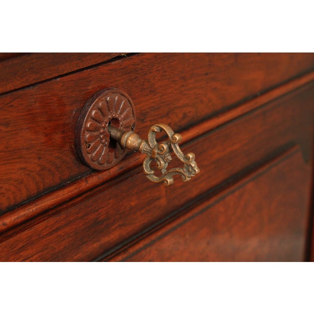 Antique Renaissance Revival Carved Walnut Drop-Front Desk For Sale - Image 10 of 18