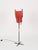 Italian Floor Lamp in Metal, Rattan, Brass and Red Acrylic attributed to Dal Vera, 1950s For Sale - Image 15 of 17