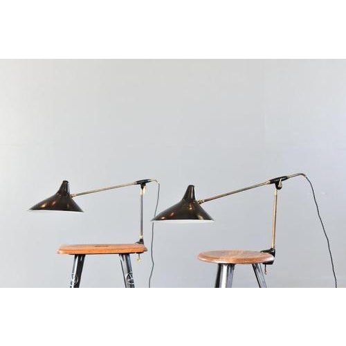 Articulated Table Lamps by Svend Aage Holm-Sørensen 1950s, Set of 2 For Sale - Image 4 of 12