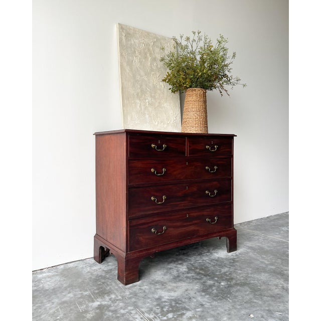 Wood Antique English George III Chest of Drawers For Sale - Image 7 of 16