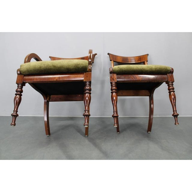 French Art Deco Walnut Dining Armchairs, France, 1930s, Set of 12 For Sale - Image 13 of 18
