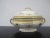 Stunning Minton, Burley & Co, porcelain tureen with lid. Cream tone porcelain with gold encrusted garland design. Measures...