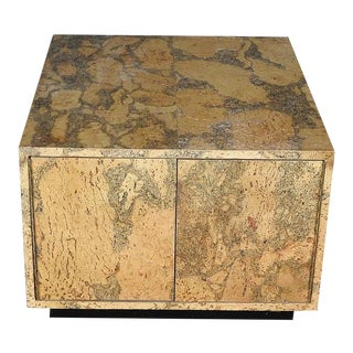 Adrian Pearsall Mid-Century Modern Cork Side / Coffee Table For Sale