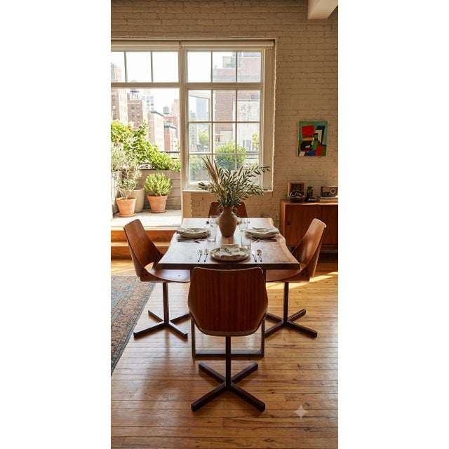 Shell Chairs by Niko King for Stol Kamnik, 1960s, Set of 4 For Sale - Image 10 of 11