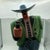 Folk Art 1990s Attributeed to Markus Pierson Coyote Sculpture 22” Painted Resin Cowboy Figurine Mint For Sale - Image 3 of 11