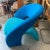 1960s 1960s Vintage Sculptural Blue Pierre Paulin Style Chair For Sale - Image 5 of 7