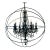 Restoration Hardware 48” Orb Chandelier With Custom Luxury Crystal Chandelier – One of a Kind For Sale