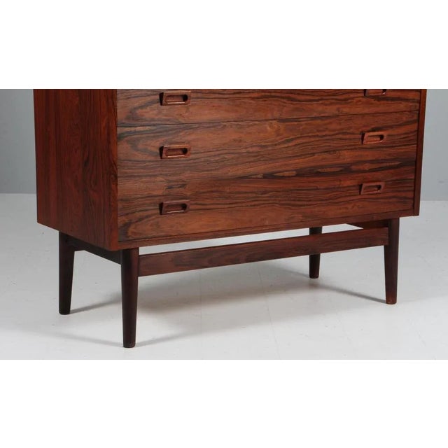 Wood Vintage Danish Rosewood Bookcase by Johannes Sorth of Nexø Furniture Factory, 1968 For Sale - Image 7 of 9