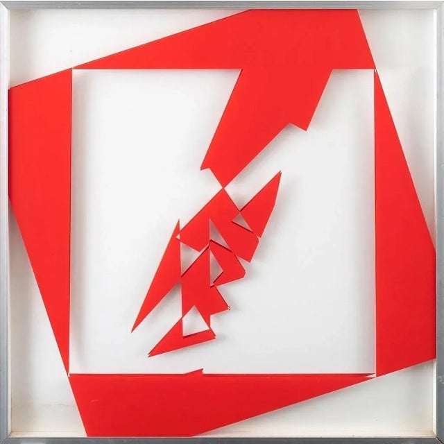 Untitled 7460 - Original Mixed Media by R. Spagnoli - 1974 1974 For Sale - Image 4 of 4