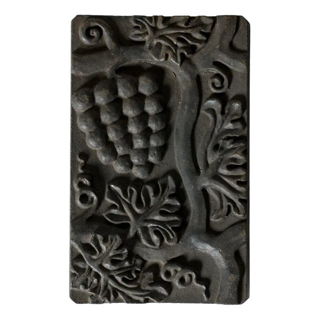 Swedish Grace Cast Iron Relief by Anna Petrus, 1920s For Sale