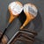Antique Leather Walking Golf Bag With Hickory-Shaft & Steel Vintage Clubs c.1920-1945 For Sale - Image 4 of 8