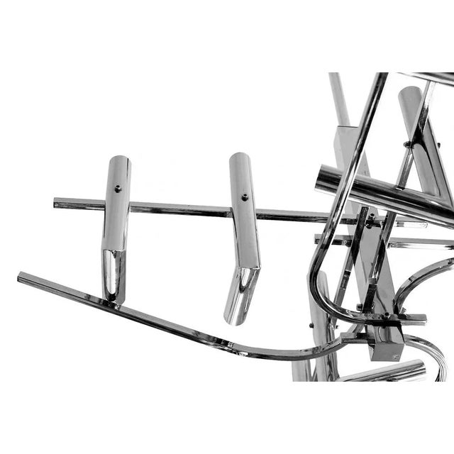 1970s Mid-Century Italian Chandelier attributed to Gaetano Sciolari, 1970s For Sale - Image 5 of 7