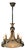 Art Deco Metal Chandelier, Europe, 1930s For Sale