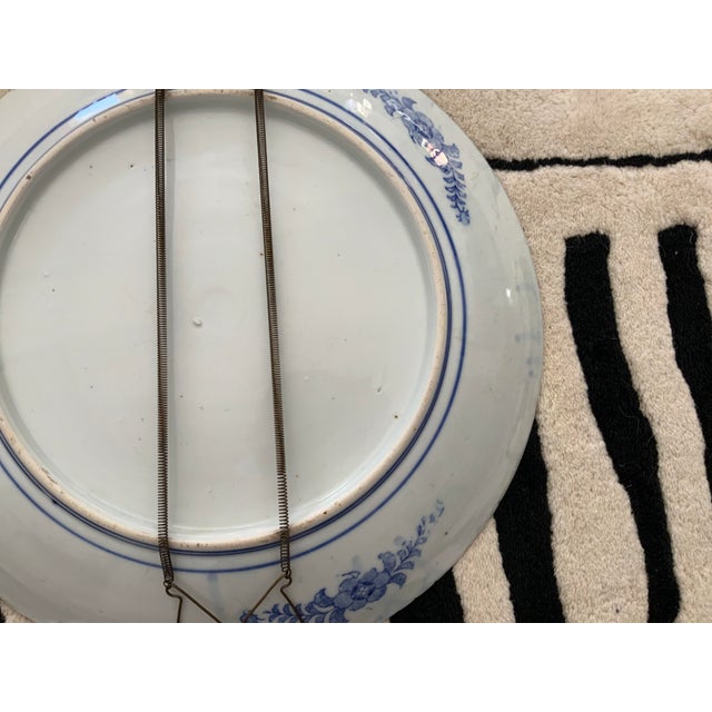 Vintage Large Blue & White Platter For Sale - Image 12 of 13