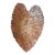 Oversized Hand-Cast Concrete Elephant Ear Leaf Garden Bowl, Birdbath or Centerpiece For Sale