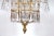 Large 19th century bronze and crystal pagoda style chandelier. Perfect for the foyer.