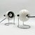 Italian Targetti Sankey Eyeball Lamps in White and Chrome, 1970s, Set of 2 For Sale - Image 12 of 16