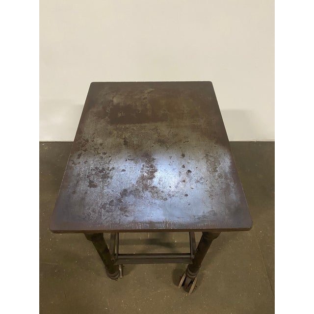 Turn of the 20th Century Adjustable Printers " Turtle" Table For Sale - Image 9 of 14