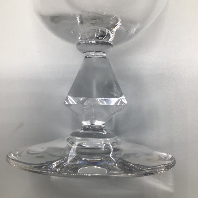 Aquarius Clear by Bryce Goblets With Heavy Crystal Stem - Set of 8 For Sale - Image 11 of 12