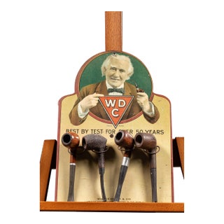 Vintage WDC Pipe Display Stand by Wm. Demuth & Co. For Sale
