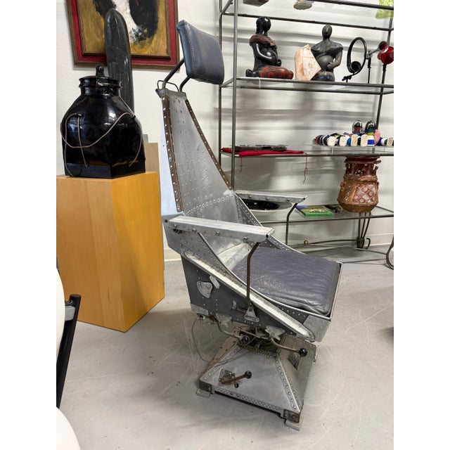 1940-1950’s USAF Aluminum Aircraft Seat For Sale - Image 9 of 18