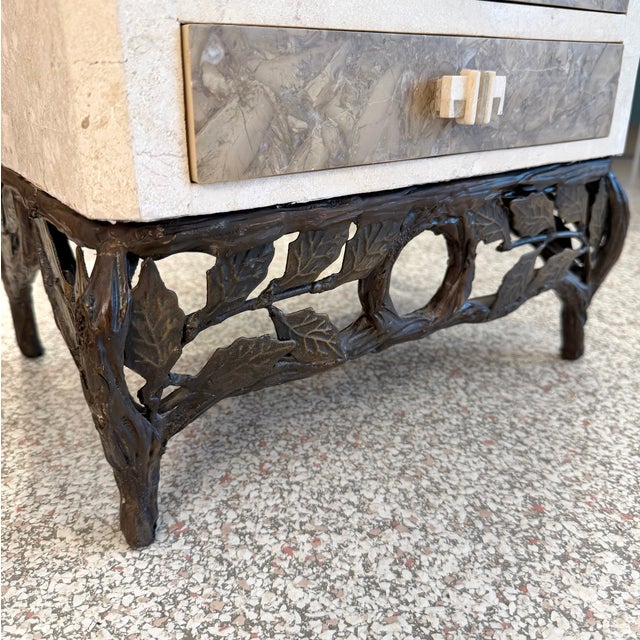 1980’s Tessellated Stone Chest of Drawers/Jewelry Armoir For Sale - Image 10 of 12