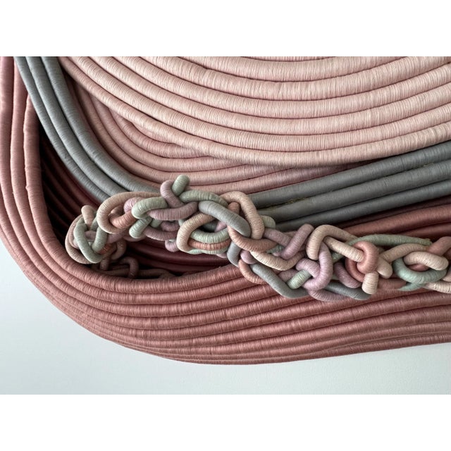 1980s Barbara Barron Textile Fiber Art Sculpture Wall Hanging For Sale - Image 12 of 12