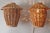 Bamboo Lantern Wall Lights, 1950s, Set of 2 For Sale - Image 13 of 18
