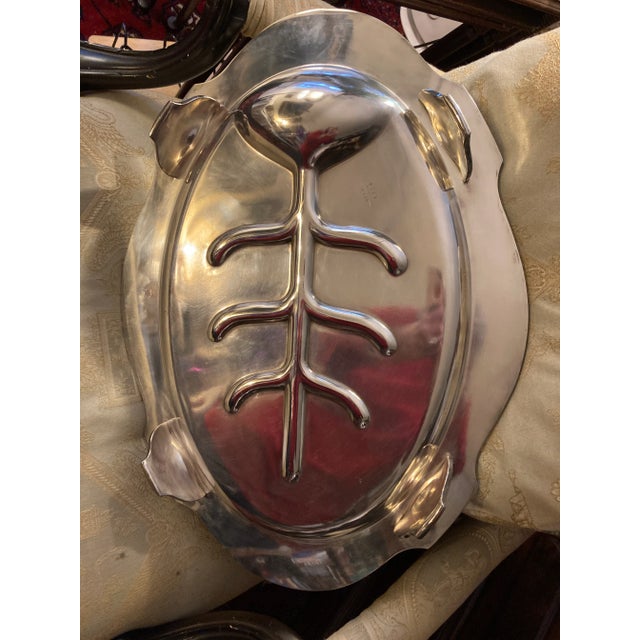 Large Silver Plate Meat Serving Platter Circa 1920's Chairish
