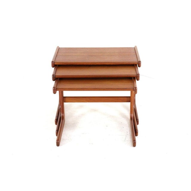 Nesting Tables from Salin Nyborg, Denmark, 1960s, Set of 3 For Sale - Image 12 of 18