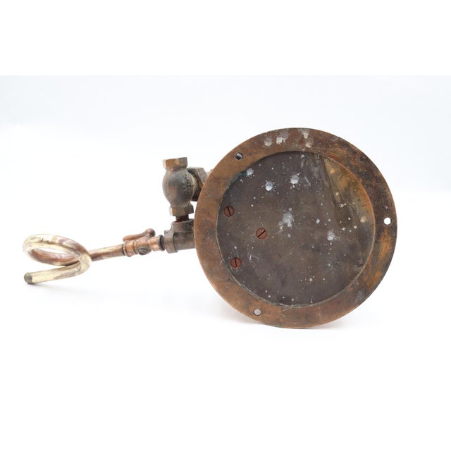 Brass Antique Ashcroft Steam Pressure Gauge For Sale - Image 8 of 9