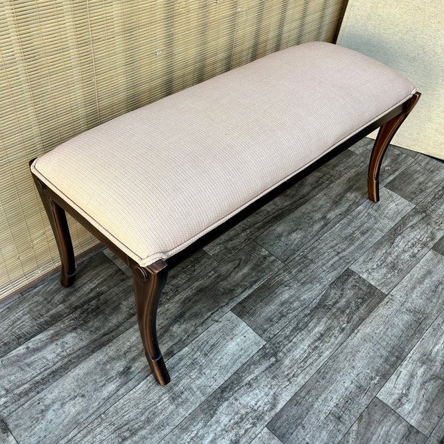 2000 - 2009 Early 21st Century Art Deco Revival Upholstered Bench by Kreiss Collection Furniture. For Sale - Image 5 of 18