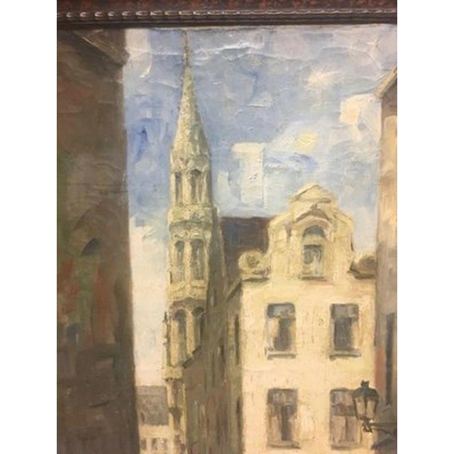 Brussels Tower, Oil Painting on Canvas For Sale - Image 11 of 13
