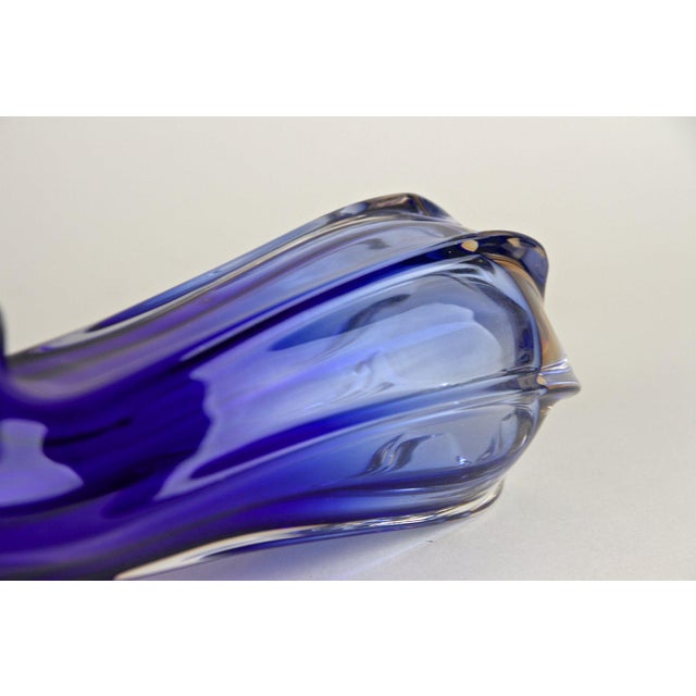 Mid-Century Modern Blue Murano Glass Vase, Italy, 1970 For Sale - Image 18 of 18