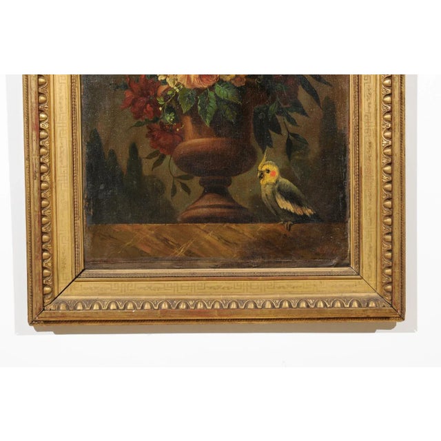 18th Century 18th Century French Floral Still Life Oil Painting, Framed For Sale - Image 5 of 12