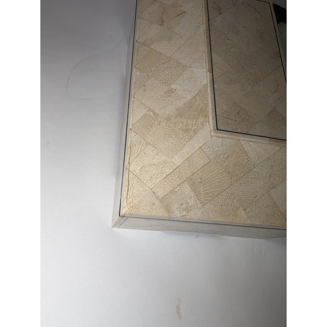 Vintage Tessellated Stone and Brass Box For Sale - Image 9 of 9