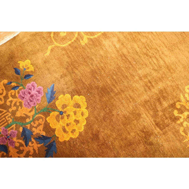Zabihi Collection Chinese Art Deco Room Rug - 9' x 11'6" For Sale In New York - Image 6 of 12