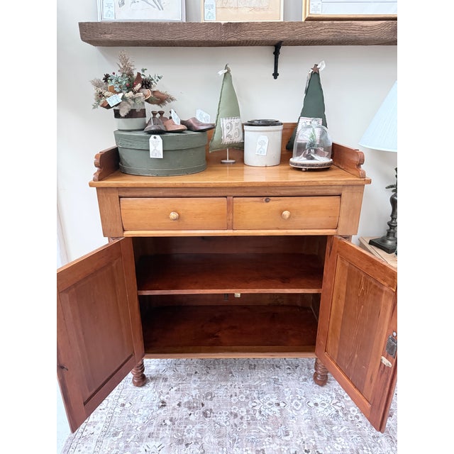 Wood Antique Pine Jelly Cabinet For Sale - Image 7 of 8
