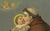 St. Anthony of padua with infant christ, c.1905 german chromolithograph (seiberl) this beautiful early 20th-century...
