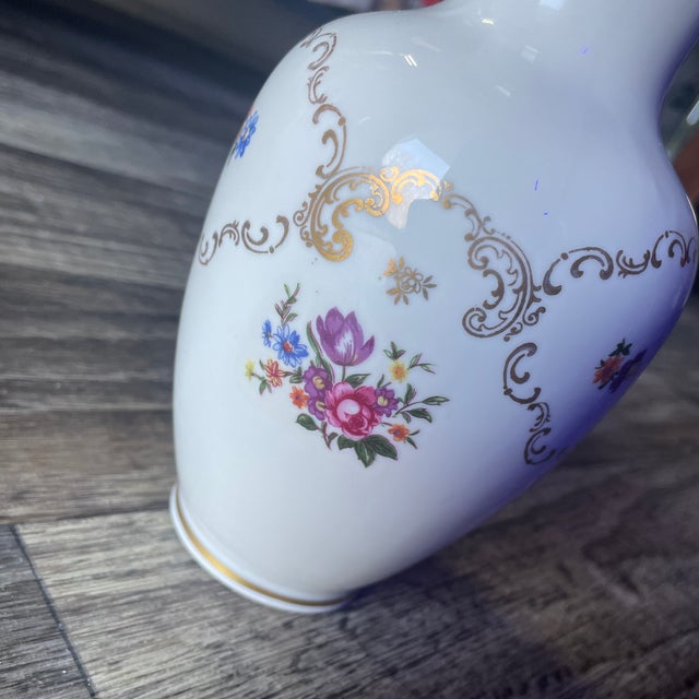 Victorian ‘Reichenbach’ Decorative Vintage Porcelain Vase For Sale - Image 3 of 6