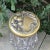 Antique Art Nouveau Heavy Glass Ornate Floral Brass Lid Humidor Jar For Sale - Image 9 of 12