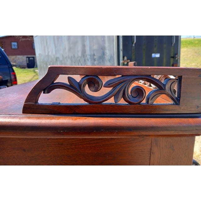Antique Walnut Eastlake Victorian Chest of Drawers With 6 Drawers 1870s For Sale - Image 13 of 18