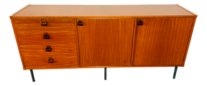 Italian Sideboard in Beech and Teak, 1960s